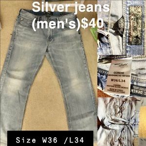 Men's Silver jeans